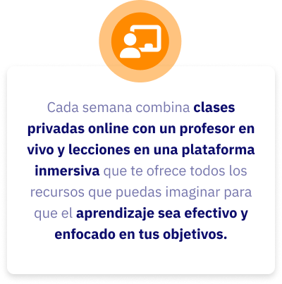 Plataforma inmersiva para estudiar ingles B1 con clases privadas online