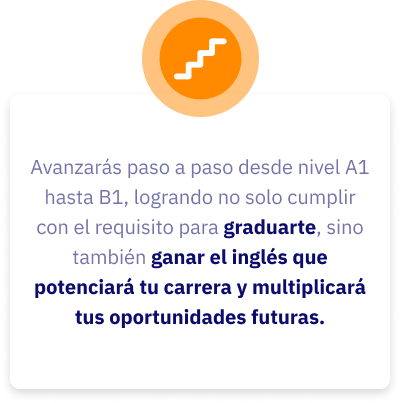 Avanza desde el nivel A1 hasta B1 y logra graduarte de la univerisidad